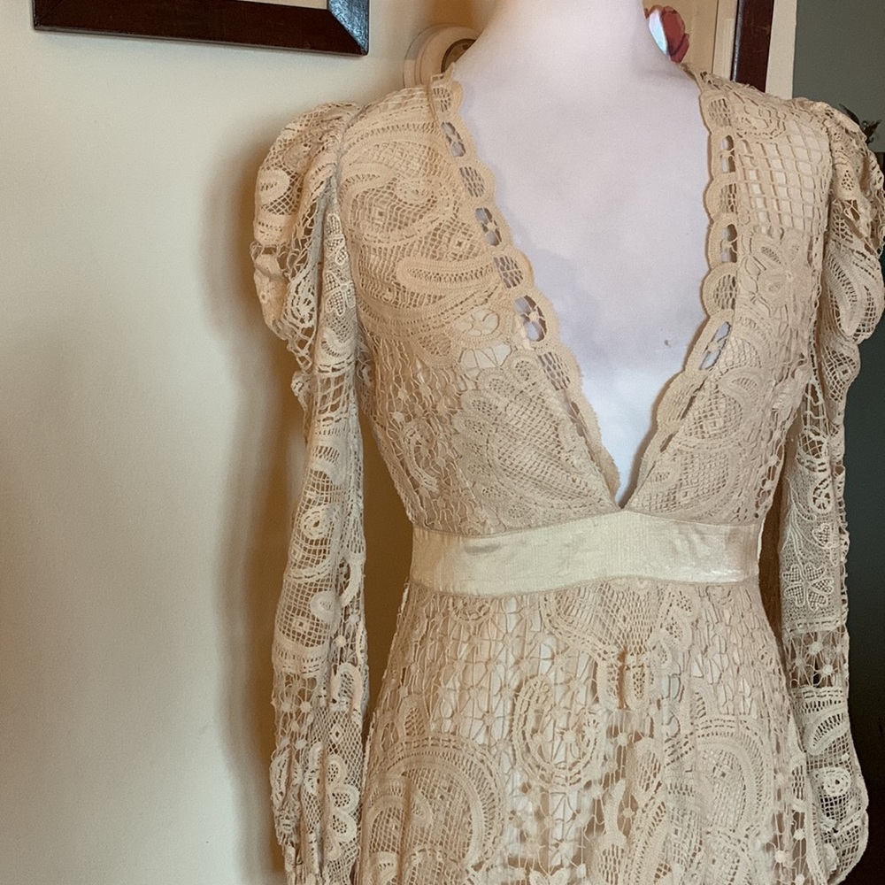 LoveShackFancy Cream Maxi Dress - Picture 6 of 16